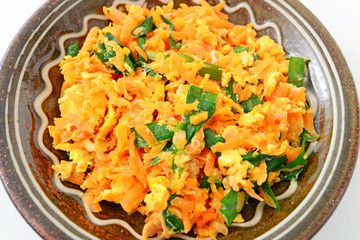 人参の野菜炒め

