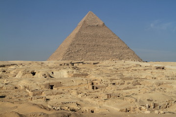 Die Pyramiden und Sphinx von Gizeh in Ägypten 