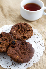 Homemade cakes on a table