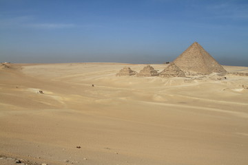 Die Pyramiden und Sphinx von Gizeh in Ägypten 