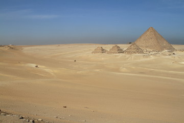 Die Pyramiden und Sphinx von Gizeh in Ägypten 