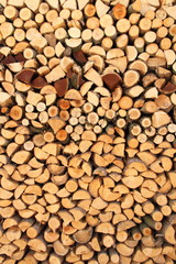 Holz im Hochformat