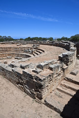 Libya,archaeological site of Tolemaide,the acquatic Roman theater