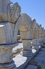 Libya,archaeological site of Leptis Magna,the forum