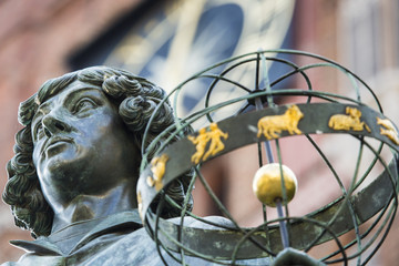 Monument of great astronomer Nicolaus Copernicus, Torun, Poland