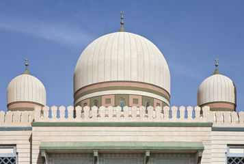 Fototapeta na wymiar Libya, Ghadames, the domes of the new mosque