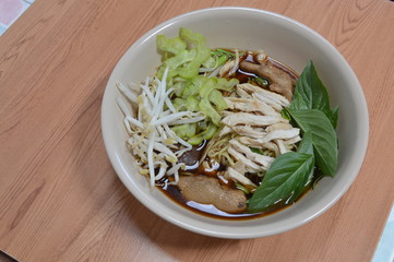 Thai chicken noodle soup