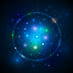 Abstract futuristic - Molecules technology