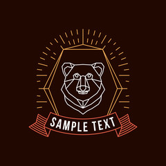 Hipster Vintage Label, Logotype, Insignia, Badge for Your Business