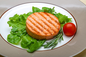 Salmon burger cutlet