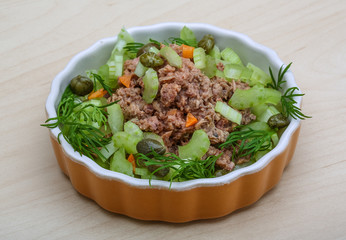 Tuna and celery salad