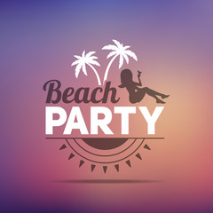 Retro summer vintage label