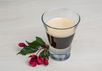 Espresso served flower