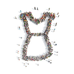 people in the shape of  dress.