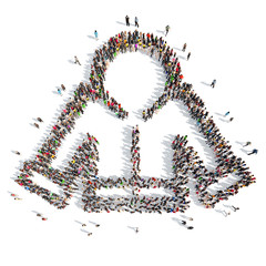 people in the shape of a jacket.