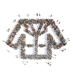 people in the shape of a jacket.