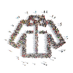 people in the shape of shirt.