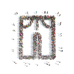 people in the shape of trousers.