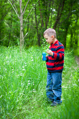 Boy and bubbles