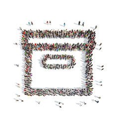 people in the shape box.