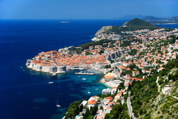 Aerial view of Dubrovnik, Croatia