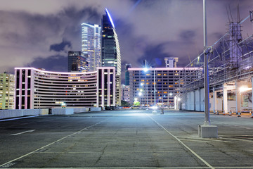 car park at night