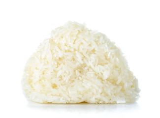 Stick rice isolated on white background