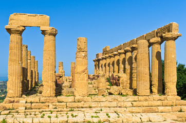 Temple of Hera,Juno at Agrigento Valley of the Temple, Sicily