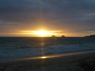 Fototapeta premium Sonnenaufgang in Kailua, Hawaii