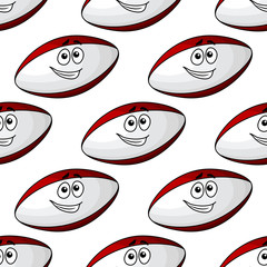 American football ball seamless pattern