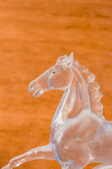 Obraz na płótnie Canvas Horse made of glass