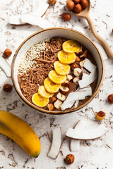 Chocolate Hazelnut Smoothie Bowl
