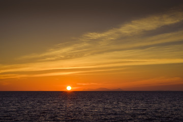 Obraz premium sunset Santorini, Greece