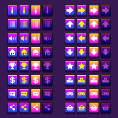 space game icons buttons icons, interface, ui