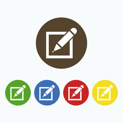 Simple registration icon.