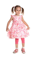 Little girl in  pink dress