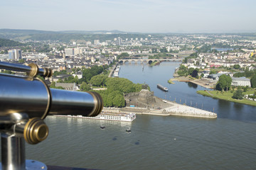 Deutsches Eck in Koblenz, Deutschland