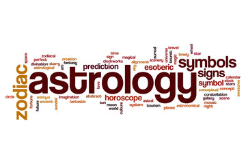 Astrology word cloud concept