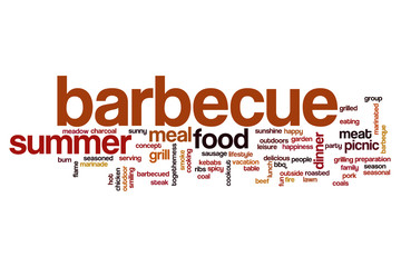 Barbecue word cloud concept