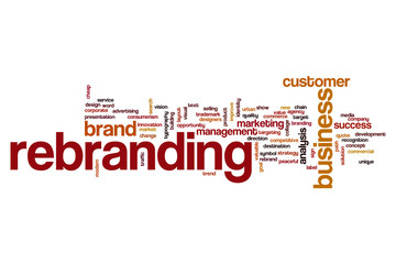 Rebranding word cloud concept