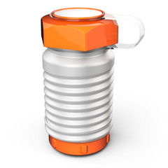3d  metallic sports water bottle
