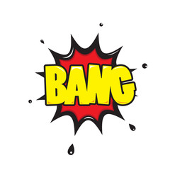 bang - Comic Speech Bubble, Cartoon