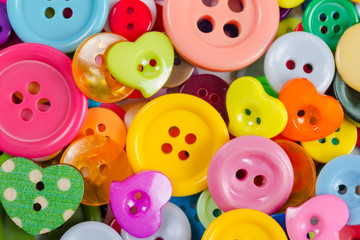 Background from of colorful buttons