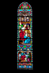 Vitraux de l'église saint Thomas, la Flèche, Sarthe