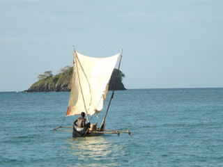 Fototapeta premium Pêcheur à Madagascar