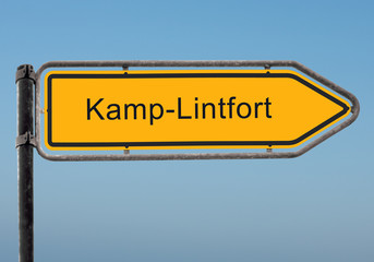 Strassenschild 35 - Kamp-Lintfort