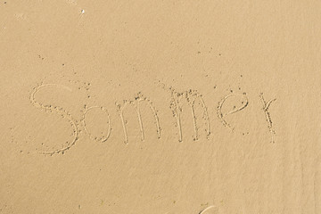 Sommer - Sandschrift