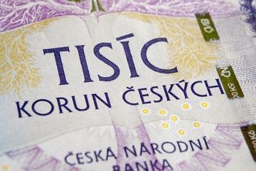 Czech korunas CZK, banknotes