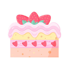 cake with strawberry