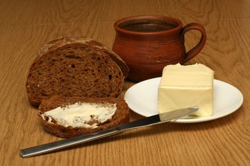 Bread and coffee